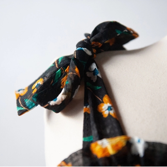 Women's Floral Print Flowy Tiered Tank Top - Picture 6 of 8